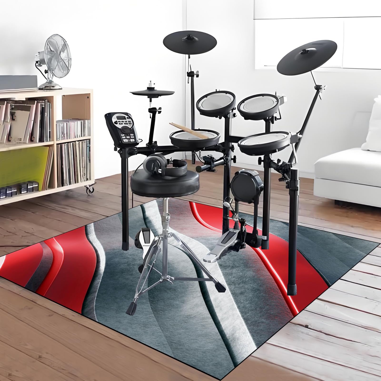Mata ochronna do akcesoriów perkusyjnych elektroniczna mata perkusyjna dźwiękoszczelna mata bębnowa mata akustyczna mata podłogowa do instrumentów muzycznych 160 x 120 cm