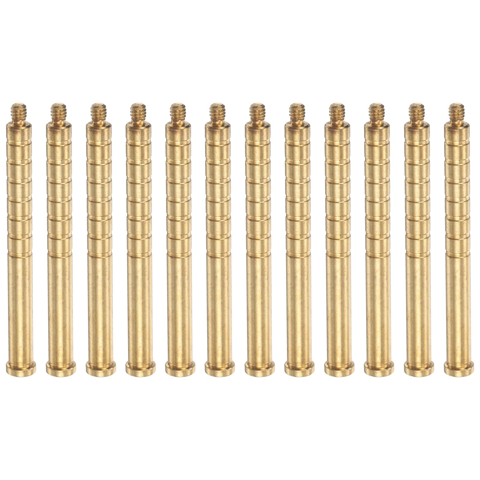 YELARXI 9 Pack Arrow Insert, 200 Grain Archery Brass Screw Insert Arrow Weight with Copper Base Archery Hunting Accessory for 6.2mm/0.244" Carbon Arrow Field Points Shaft