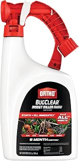 Ortho BugClear Insect Killer for Lawns & Landscapes Ready-to-Spray - Kills Mosquitoes, Ticks, Ants, Cicadas & 235+ Bugs, 32 oz Hose-End Spray