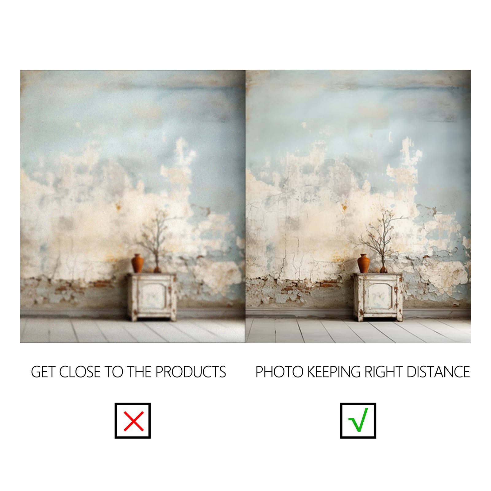 YongFoto 3x2,5m Sfondo fotografico Muro di mattoni Rotto Vecchio muro Struttura rustica Custodia in legno Cemento Sfondo per la festa nostalgica Sfondo vintage Personale Accessori per fotografico