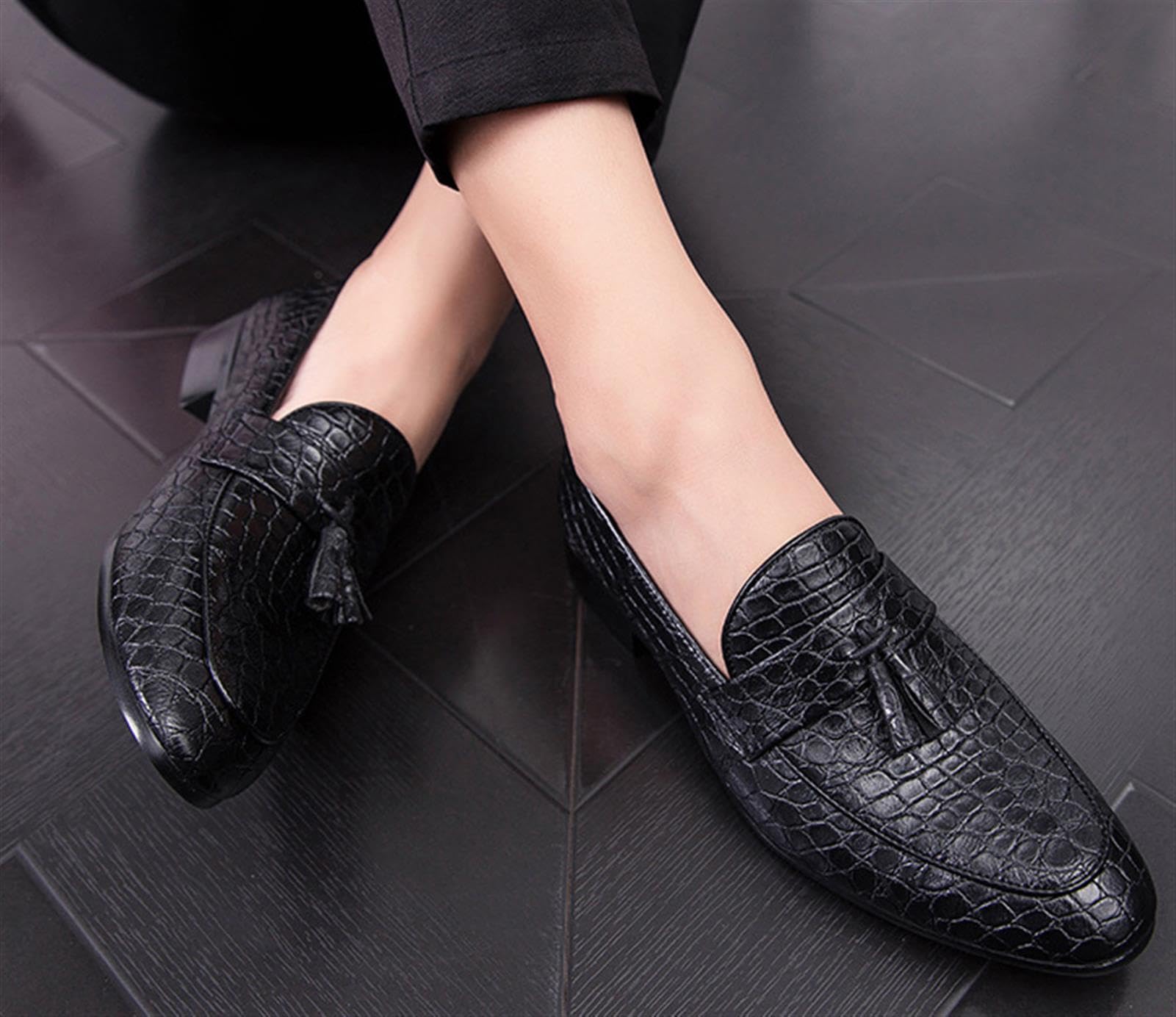 Mocassini con Nappe Uomo Scarpe Eleganti Business Casual Formale