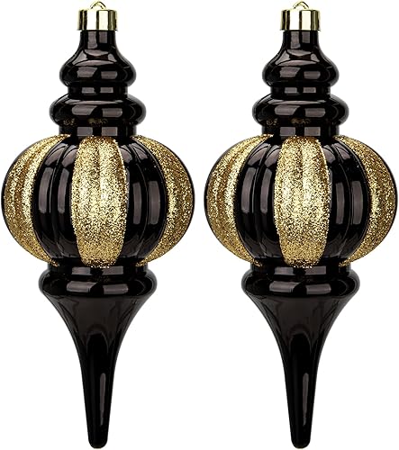 2 adornos de bolas de Navidad grandes de 6.7 pulgadas, adornos de diamantes inastillables, decoración de árbol de Navidad, adornos grandes de