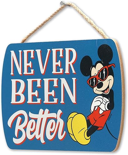 Vista 24 de Disney Mickey Mouse y Minnie Movie Ticket - Decoración de pared de madera para colgar - Divertido letrero de Mickey Mouse con temática de película