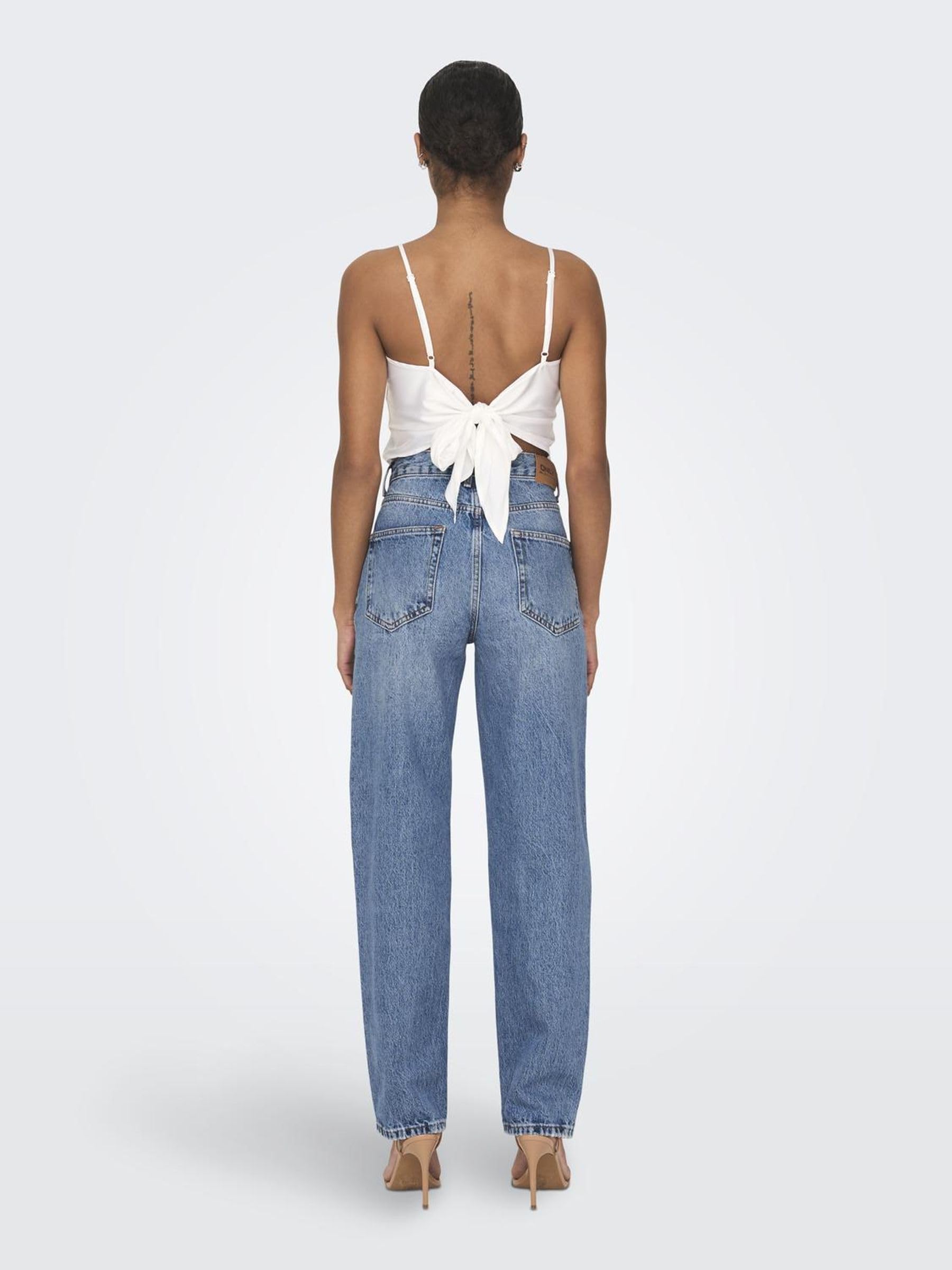 ONLY Female Straight-Fit Jeans ONLROBYN Hohe Taille Gerade geschnitten Jeans