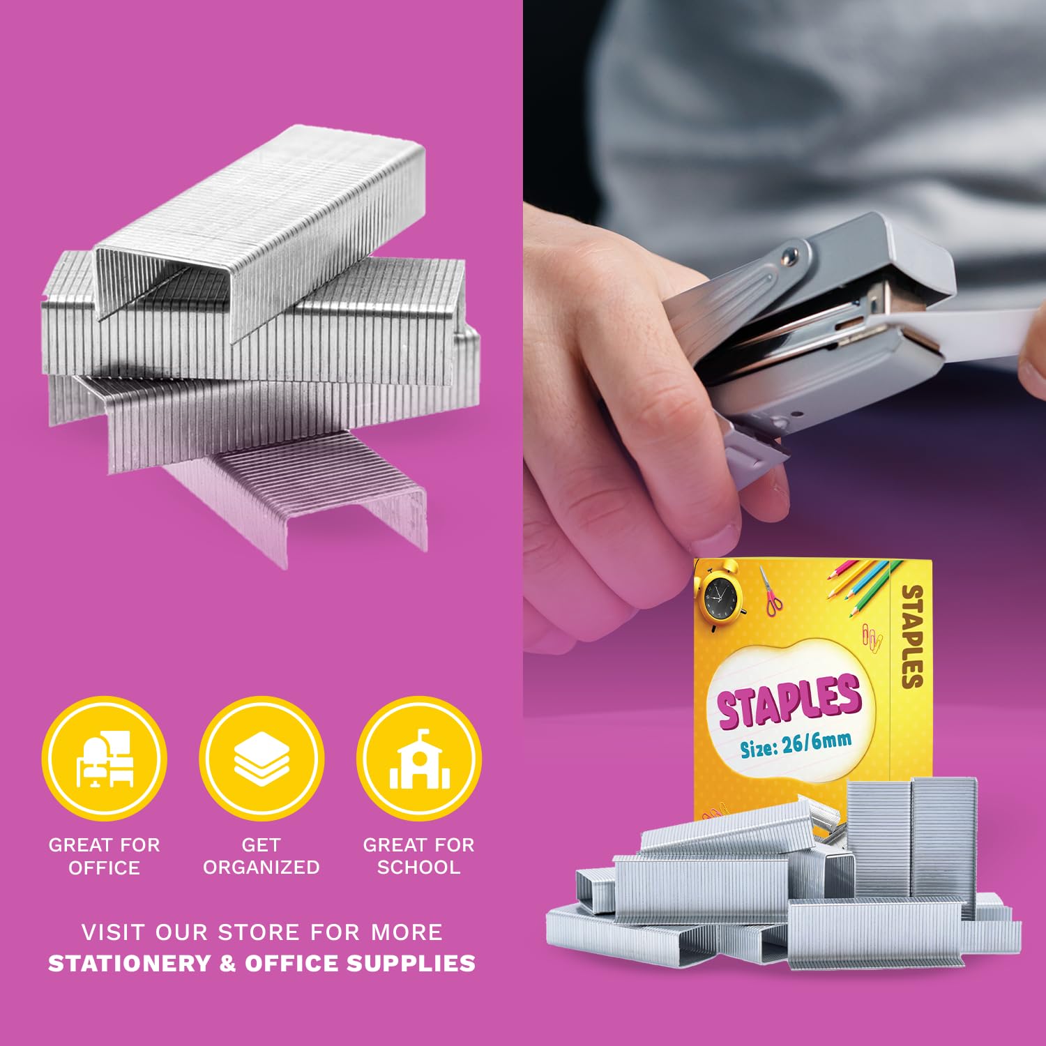 Graffette Ufficio Super Strong 26/8 - Confezione Da 5000 Pezzi - Foto 14