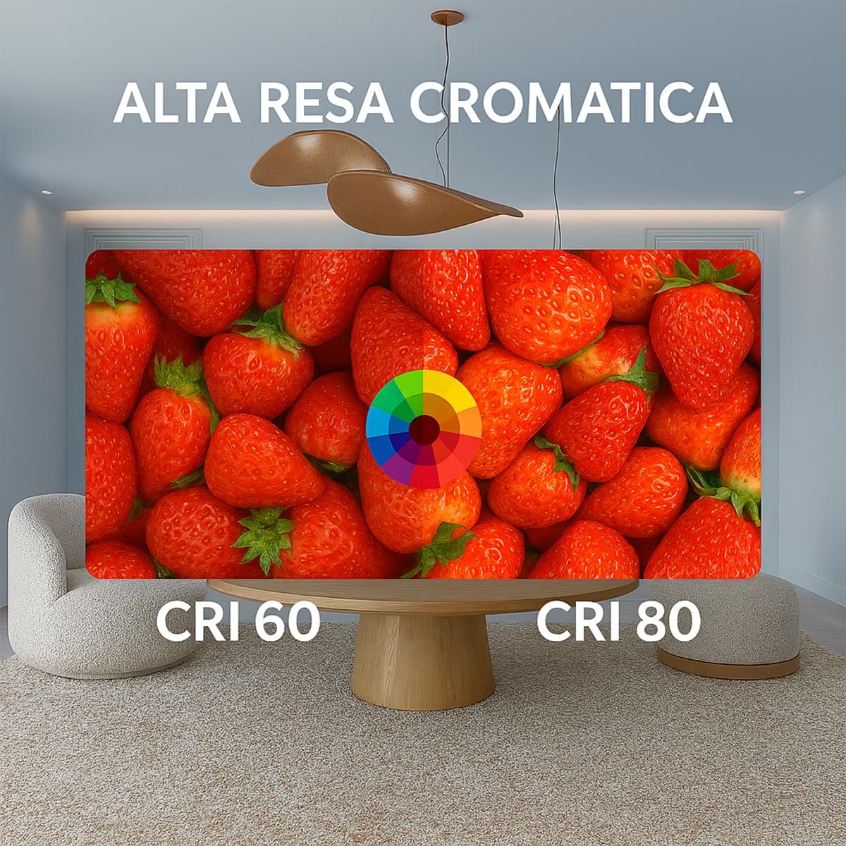 Eurekaled Striscia LED 10 Metri 24V 16W/Mt Luce Fredda 6500K, Strip LED Alta Luminosità 160W totale 2160 lm/mt, CRI 80, IP20 da Interno, Taglio 38.5mm - Garanzia 3 Anni