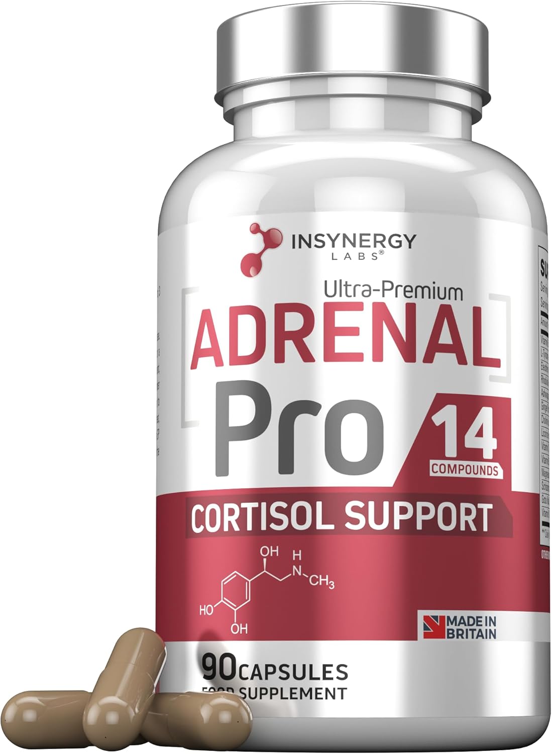 Ultra Premium Adrenal Support Supplement Adrenal Pro (3X Strength) 14