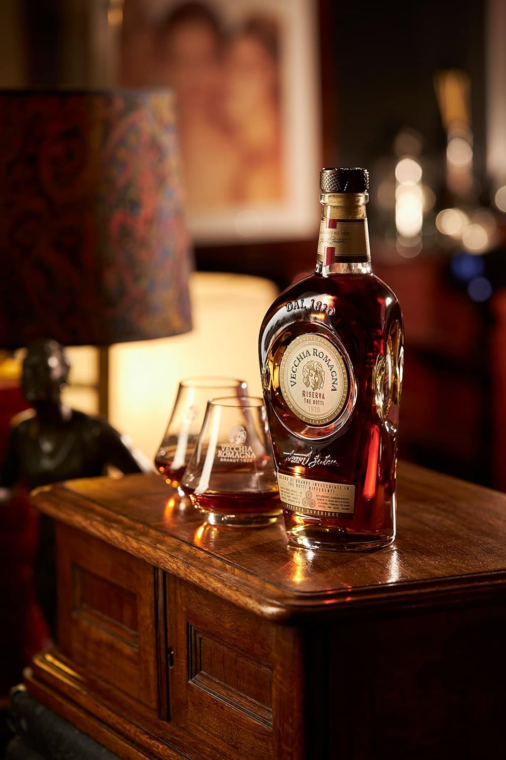 Vecchia Romagna Tre Botti - der italienische Brandy schlechthin Flasche mit 70 cl, 40,8% Vol.
