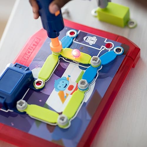 Miniatura 3 de Educational Insights Diseño y perforación de circuitos espaciales, kit de ciencia de construcción de circuitos iniciales, juguete STEM, 52 piezas