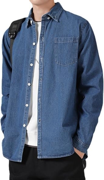 Long Sleeve Denim Shirt Jacket 