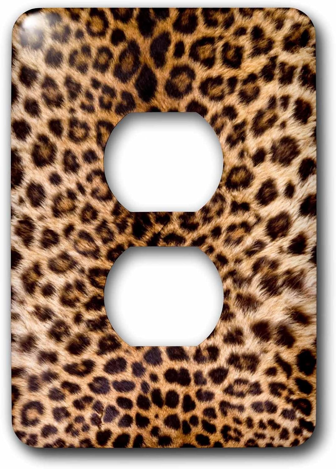 3dRose Leopard Print Photo double toggle switch