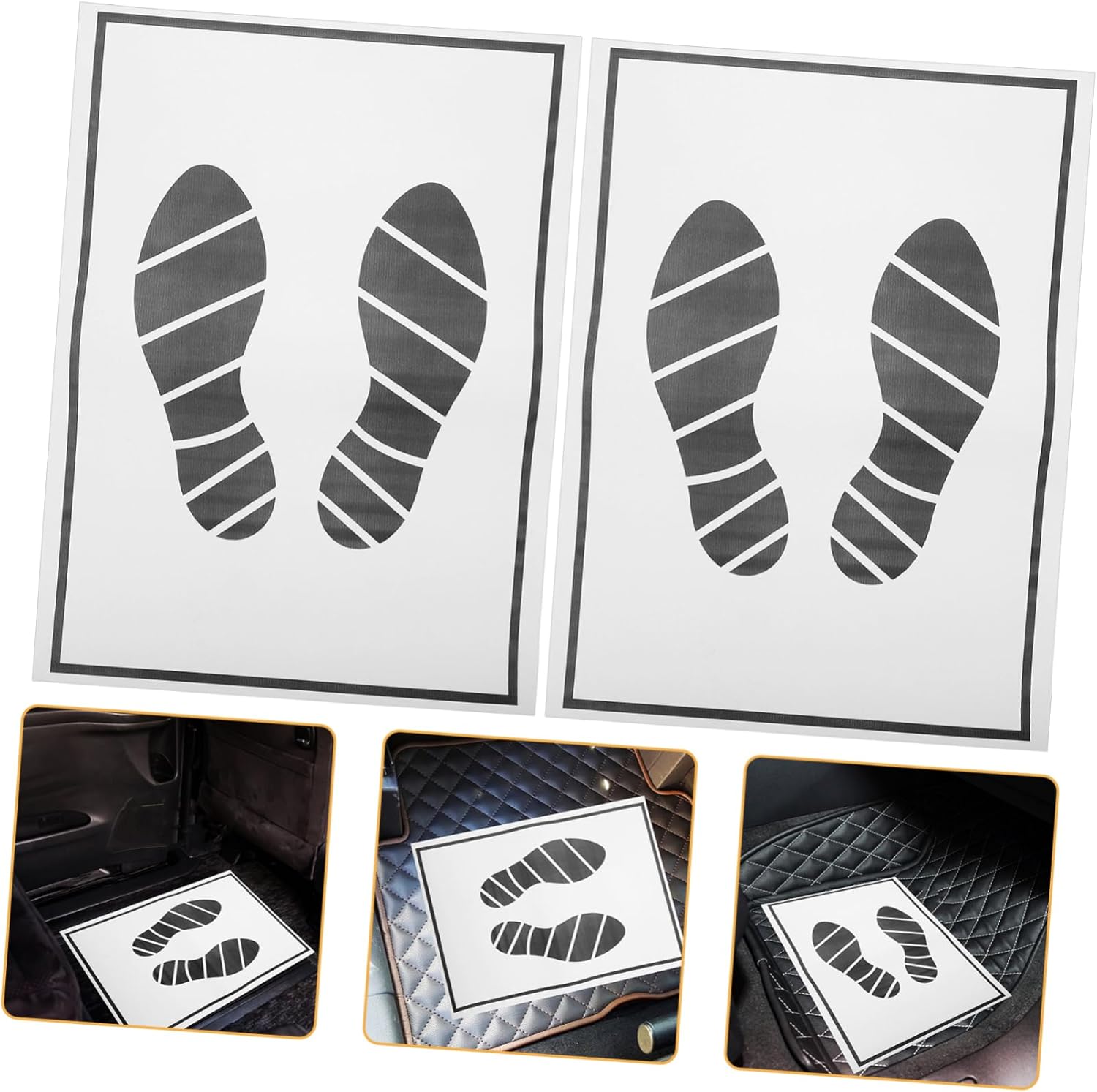 Garneck 25 Pcs Disposable Floor Mats for Cars Waterproof Paper Car Floor Mats Folding Paper Premium Glossy Automotive Floor Mats Vehicles Floor Mat Protector for Car Vehicles (20 X 15 Inch)
