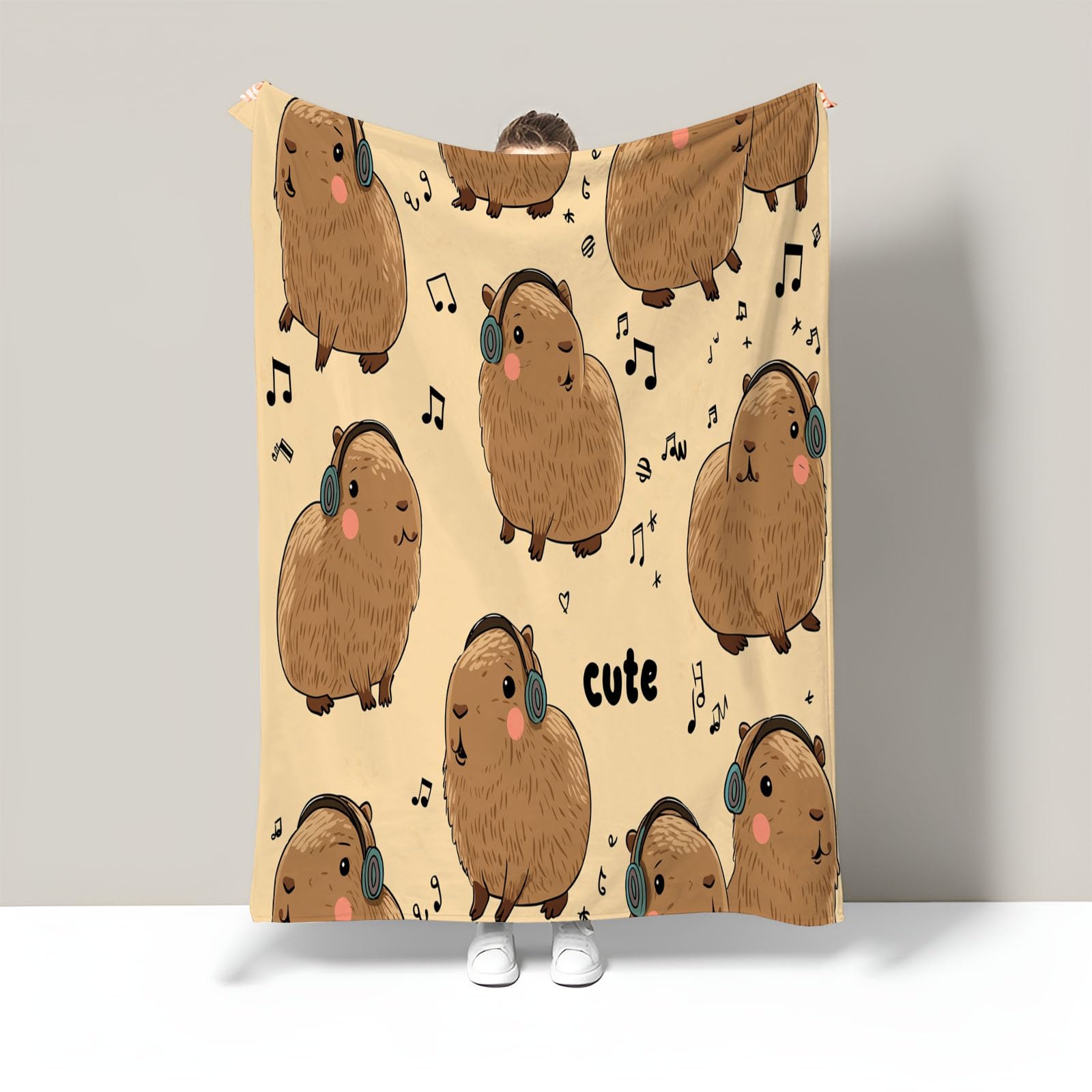 Couverture Capybara originale un cadeau doux pour lit et chambre