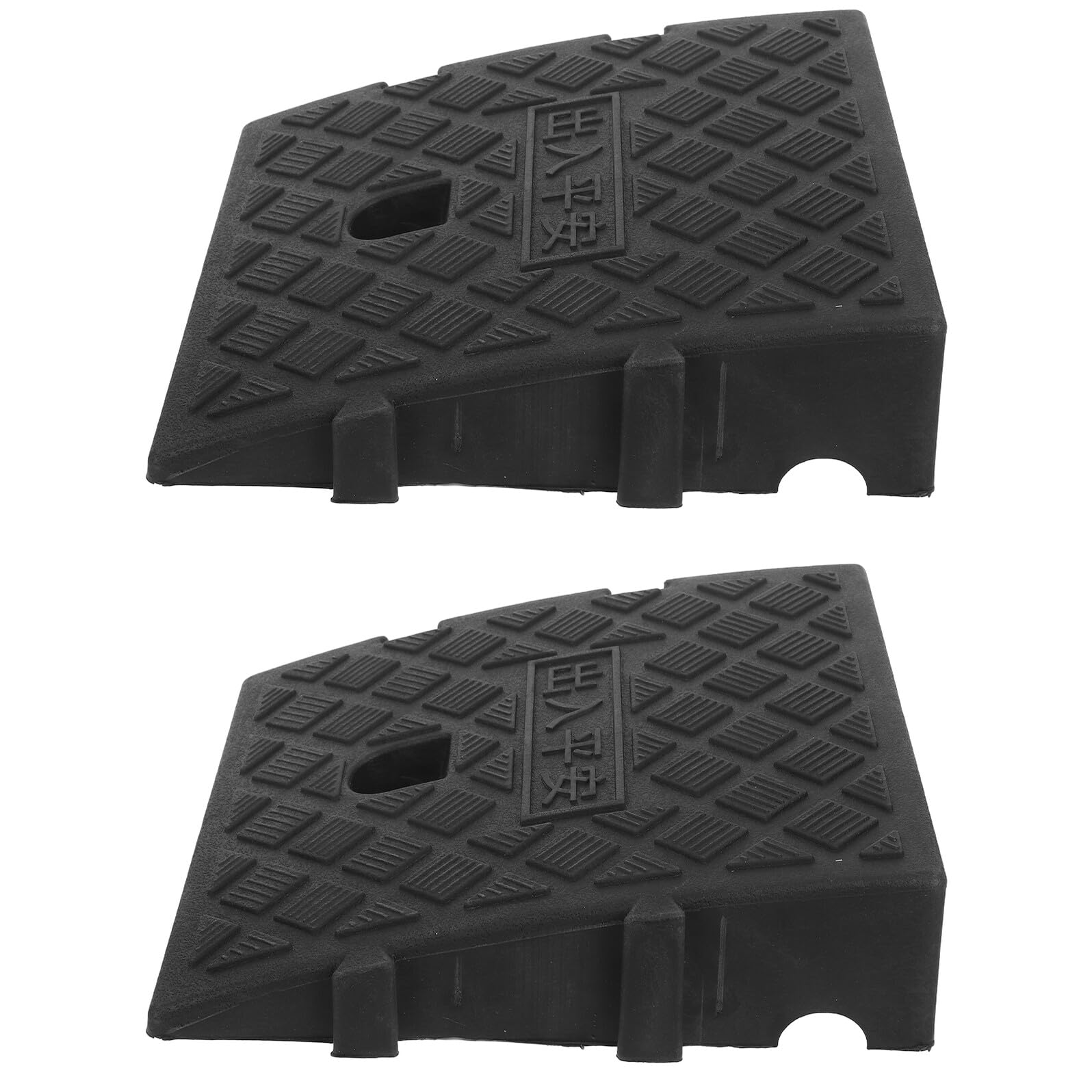 Rampe d'accès solide avec optimisation de pente 7cm pour abri de jardin et moto - 2pcs