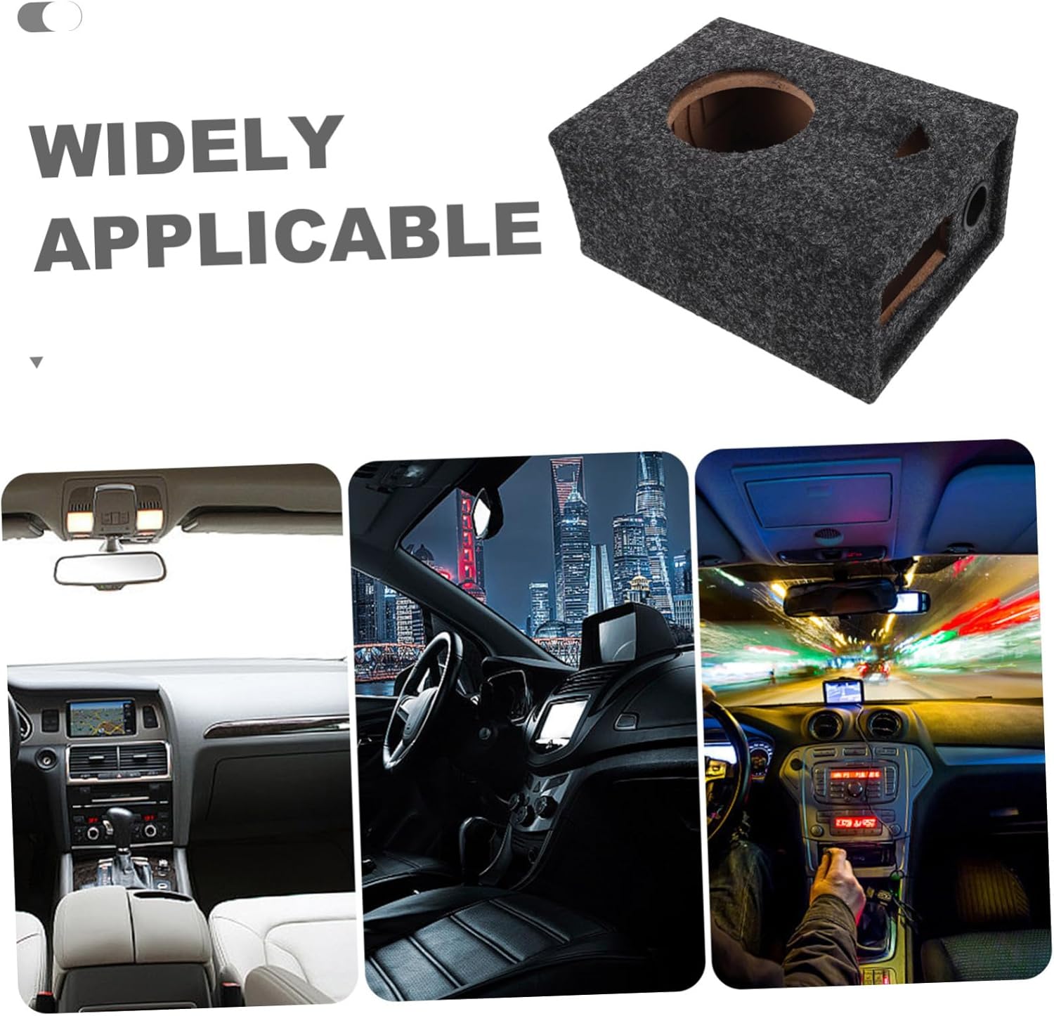 PRETYZOOM Slim Audio Speaker Enclosures Subwoofer Box for Car DIY Auto Speaker Enclosures