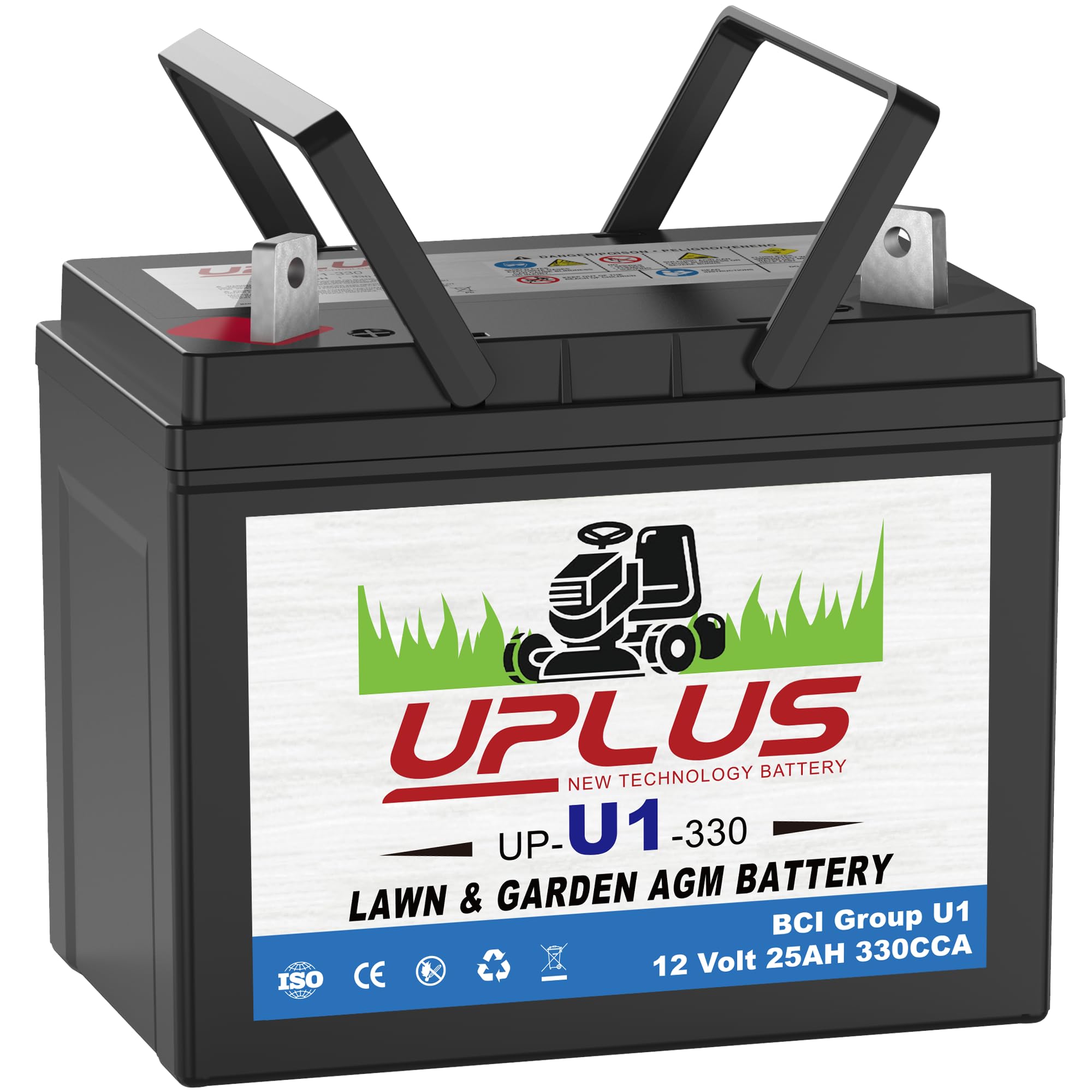 Sponsored Ad - UPLUS U1 Riding Lawn Mower Battery, 12V 330CCA Garden Tractors Battery Maintenance Free AGM Batteries, Fit for John Deere, Cub Cadet, Husqvarna, Craftsman, Toro, Ariens, Poulan Pro and Troy-Bilt
