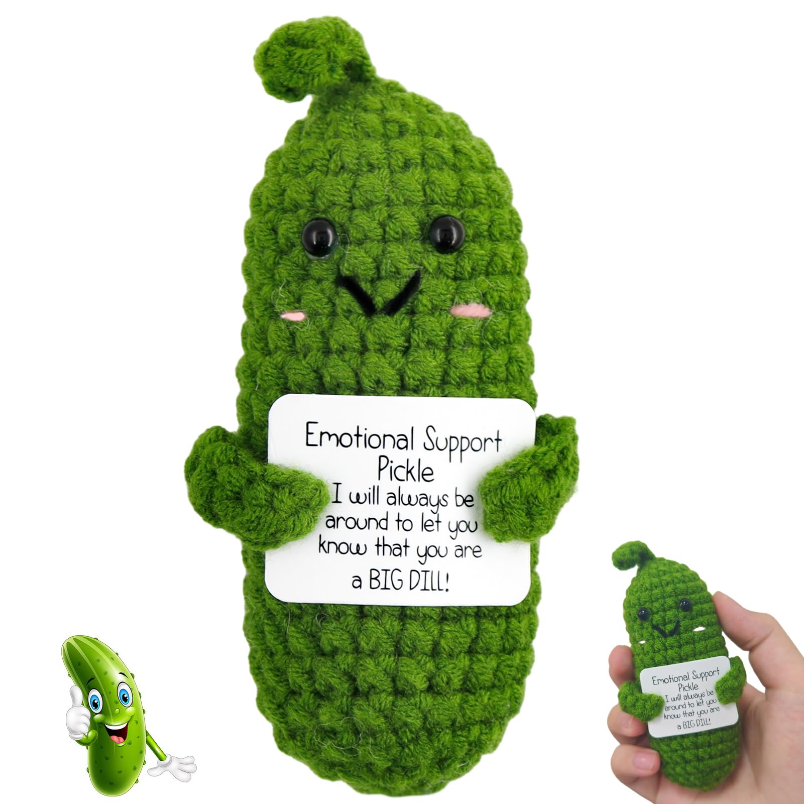 Meanju Mini Positive Potato,7cm Bambola di Patate Peluche Maglieria,Patata Positiva Lavorata a Maglia Carina Creativa Positive Potato per Regali di Compleanno per Incoraggiamento (F) - 1