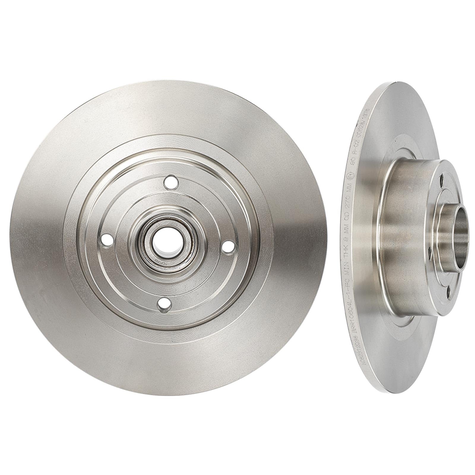 Frankberg Juego de discos de freno incl. 2x discos de freno traseros sólidos Ø270mm Compatible con M.e.g.a.n.e II Kombi KM0/1 Scénic II JM0/1 Kasten/Kombi KM Replace# 7701207898