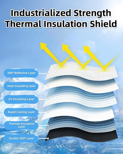 Miniatura 6 de Mixsuper Liner Parasol para Parabrisas para Jeep Grand Cherokee L 2021-2026 Parasoles para Parabrisas para Accesorios Grand Cherokee L Cubiertas de