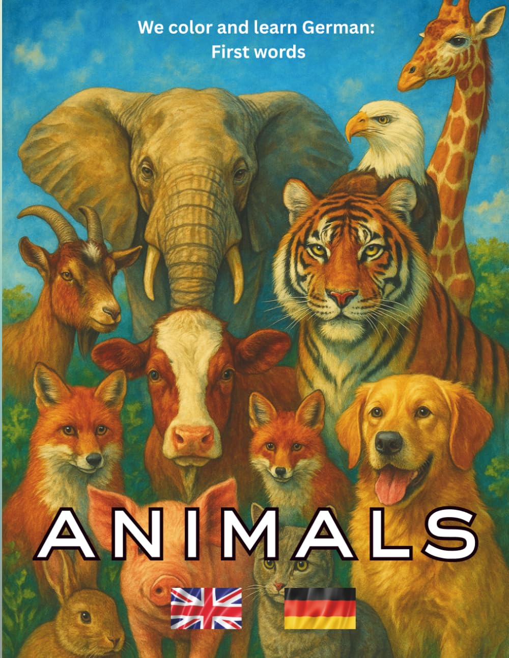 Animals: Color & Learn German (Color and Learn: First Words)