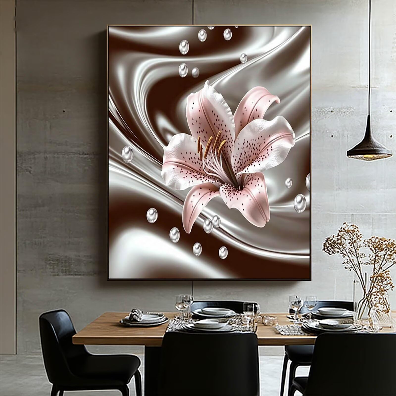 Malowanie według liczb, roślina dla dorosłych, zestaw "zrób to sam", obrazy ścienne z płótnem, 100 x 135 cm, zestaw pędzli, malowanie według numerów, dekoracja pokoju, prezent dla kobiet, model 7229