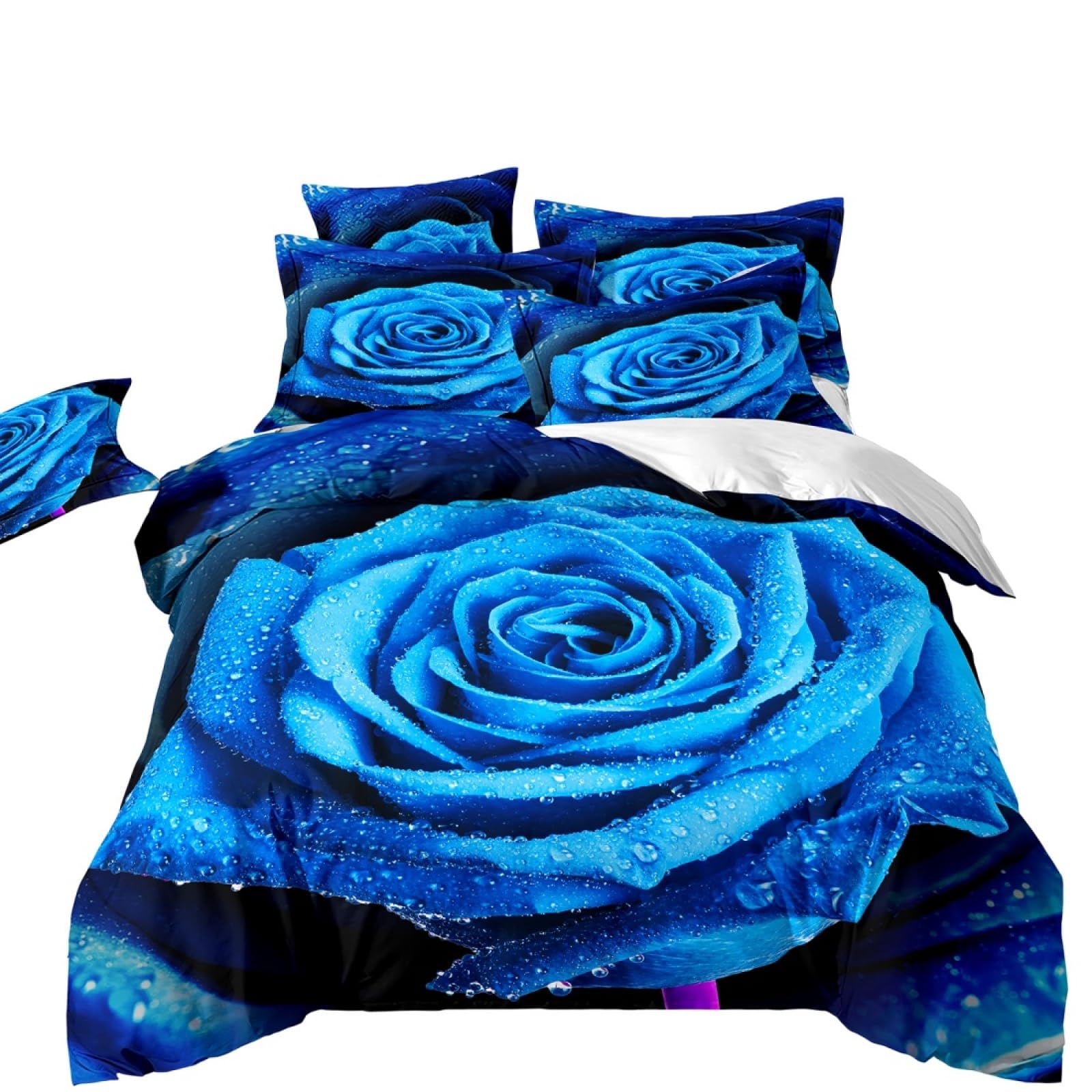 Single Duvet Cover Set Blue Flower Single Bed Duvet Cover Set