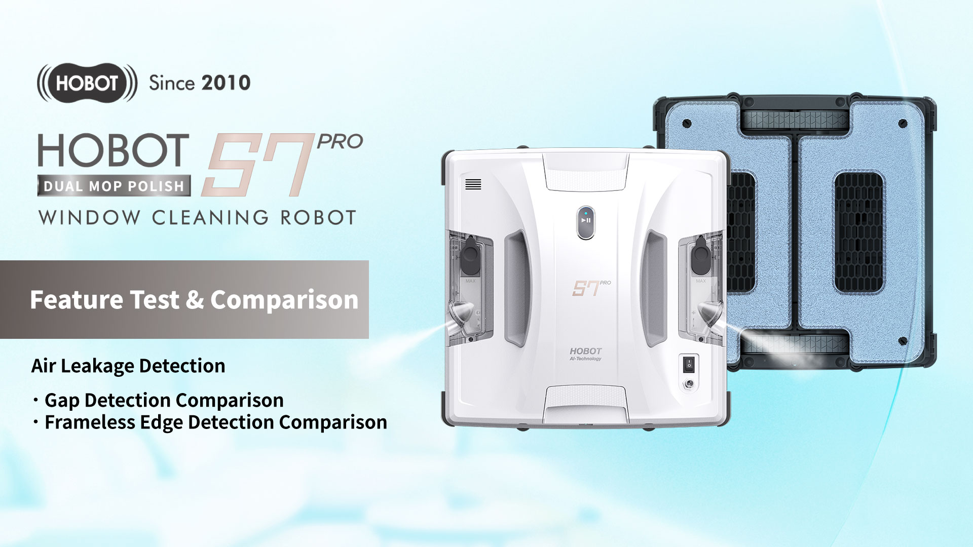 Amazon.com: HOBOT S7 Pro Window Cleaning Robot | Dual Mop Polish