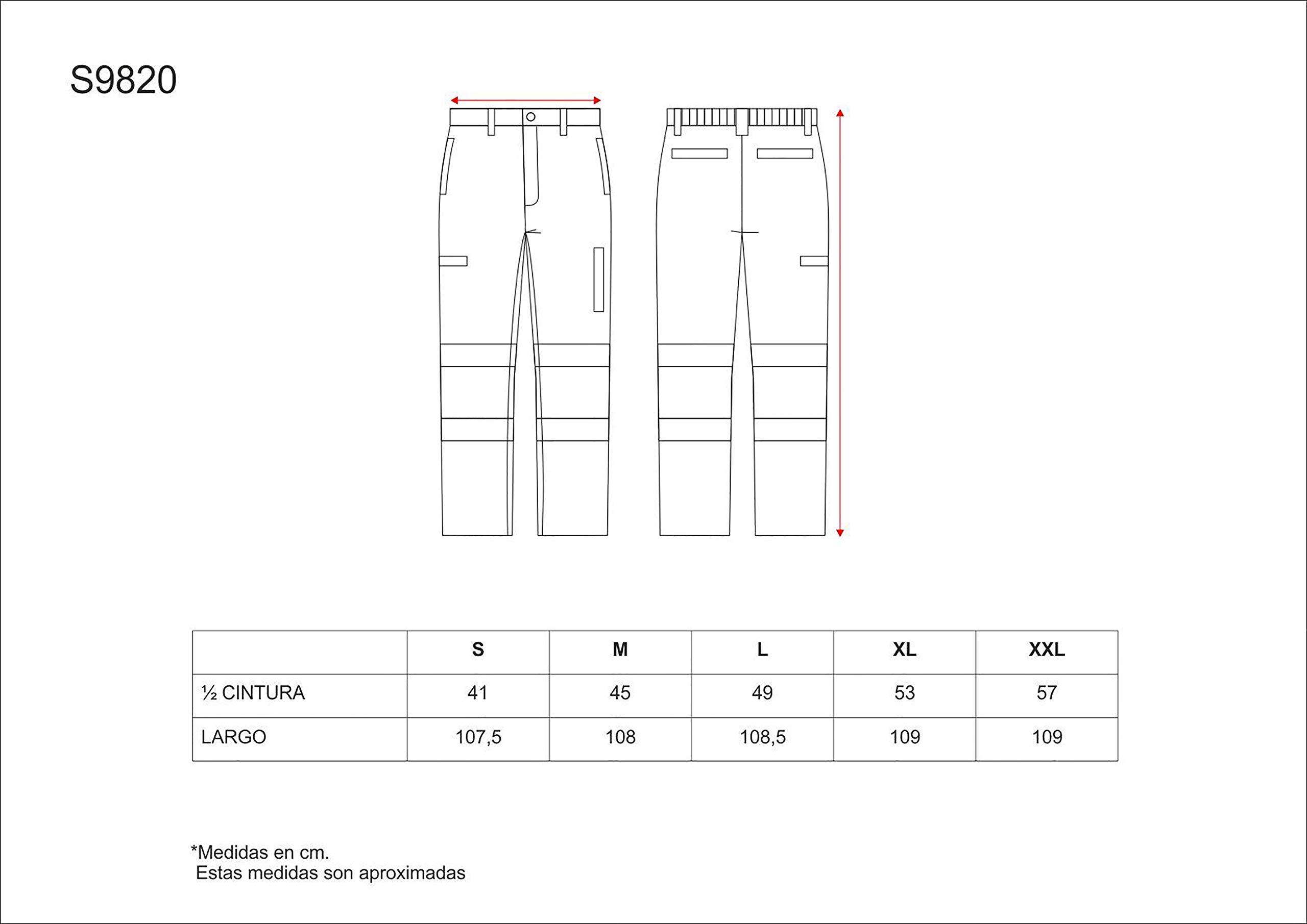 WORKTEAM Pantalón Softshell Alta Visibilidad y Cintas Reflectantes, Alta Capacidad Térmica, Cortavientos y Repelente Agua, Multibolsillos con Cremallera. Unisex