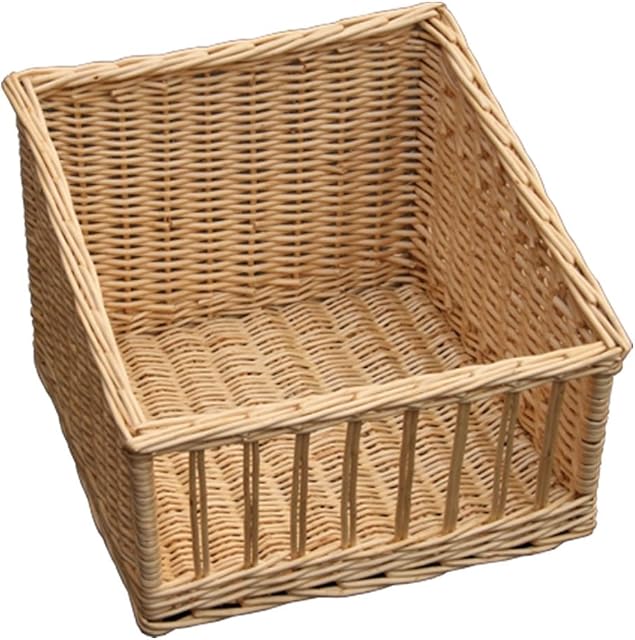Red Hamper Bakers Display Wicker Willow Serving Trays