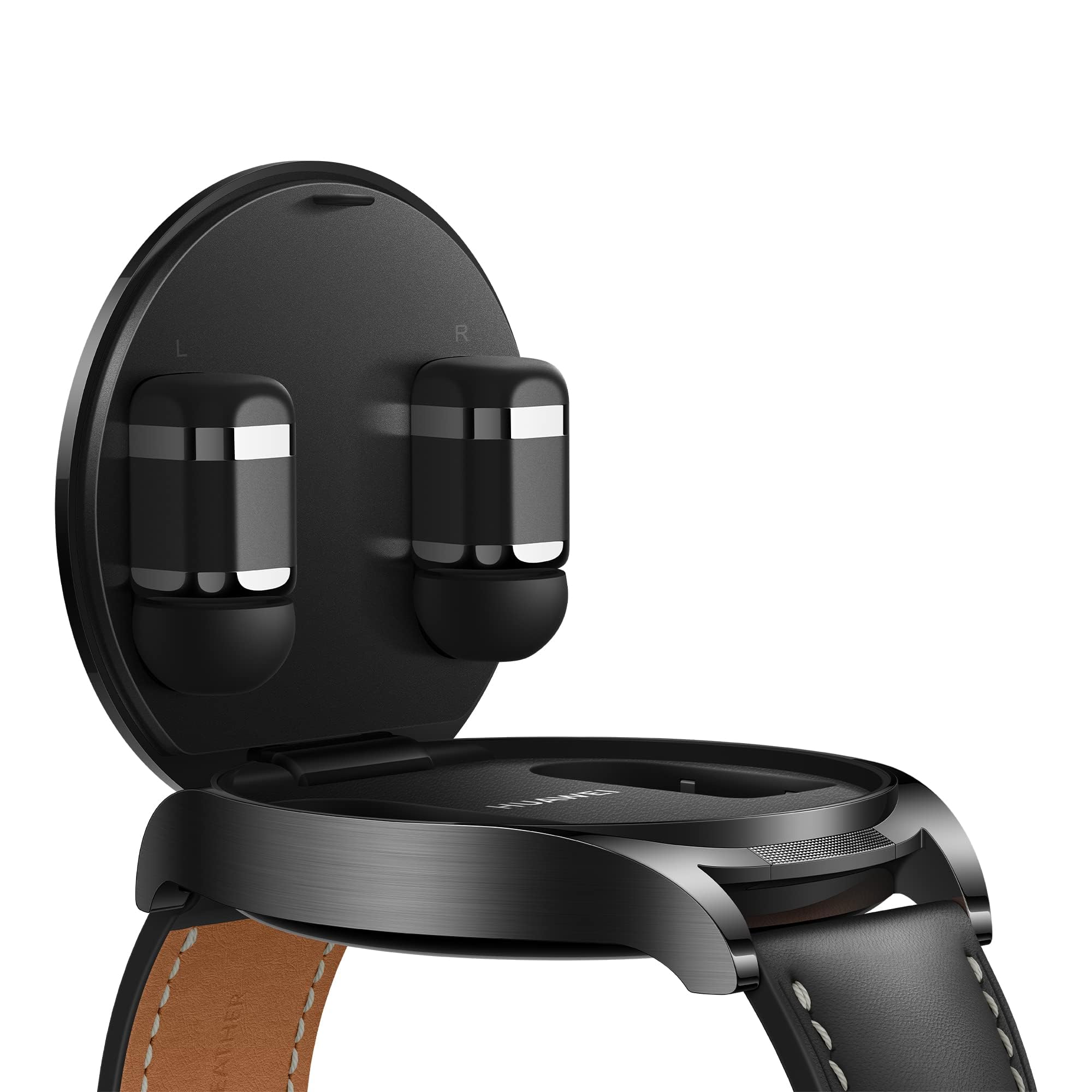 HUAWEI Watch Buds, Smartwatch e Auricolari 2 in 1, Controlli Touch Wide Area, Cancellazione del Rumore, Monitoraggio Professionale della Salute, Compatibile con Android e iOS, Versione Italiana, Nero