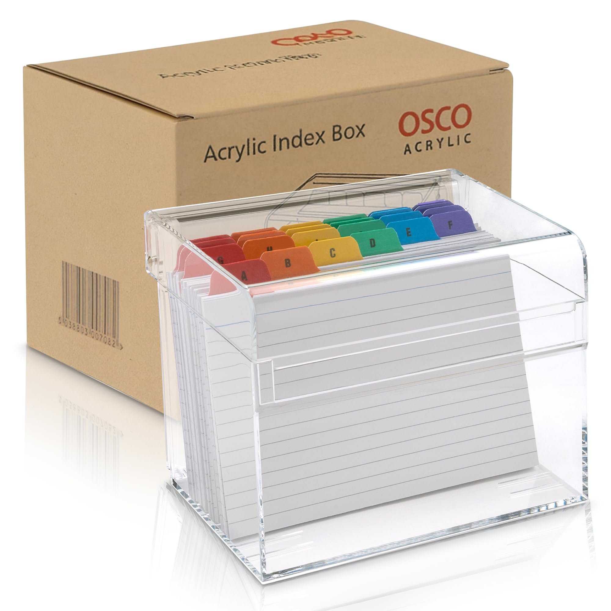 OSCO Clear Acrylic Index Box - Large