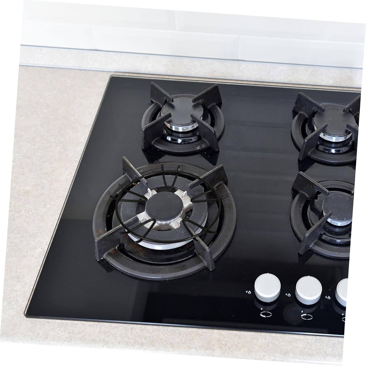 Alipis Wok Anti-slip Stove Rack for Gas Cooktops Stable Burner Ring for Small Pots and Pans Heat Distribution Versatile Cooking Essential