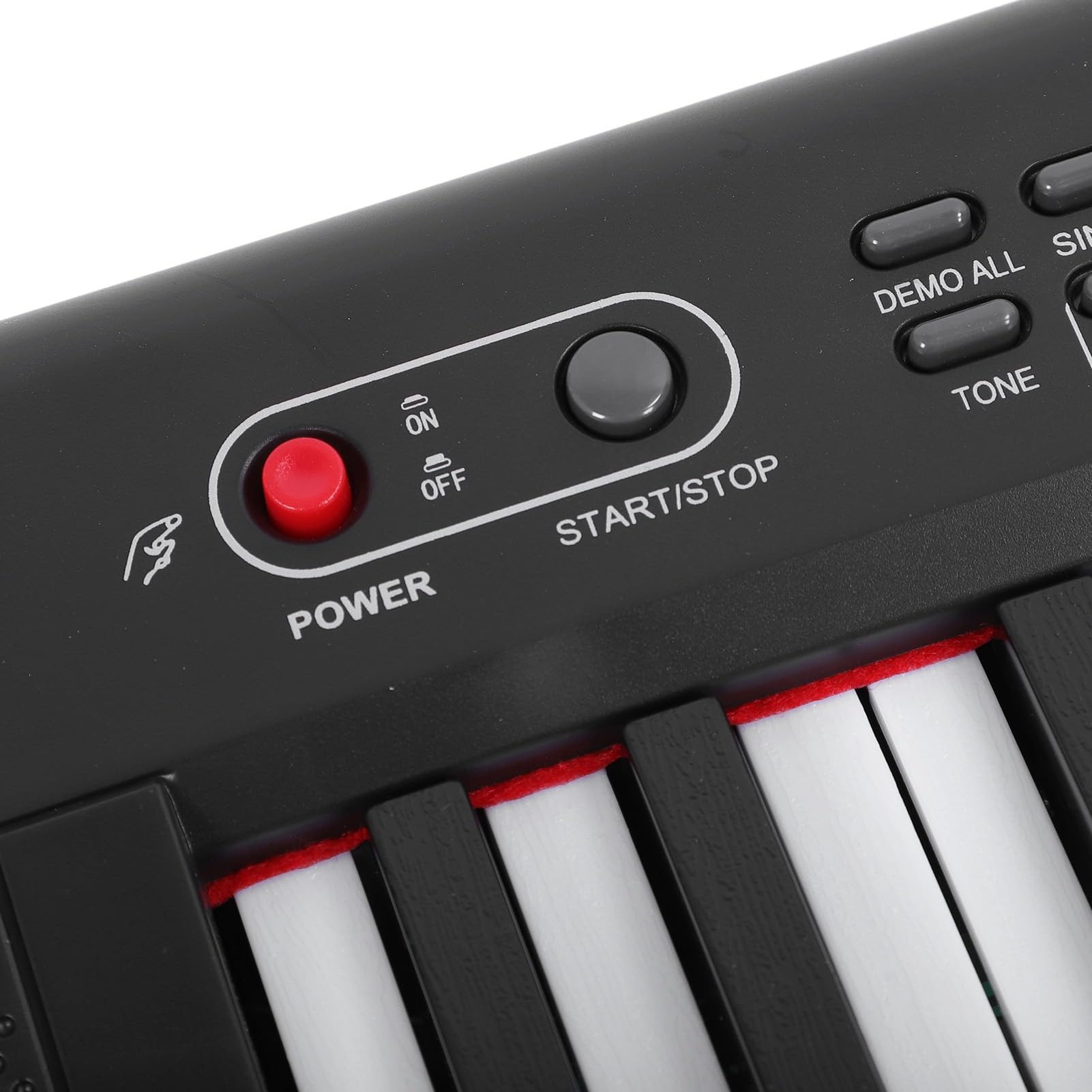 Klawiatura do Pianina Elektrycznego, Klawiatura Fortepianowa 60 Utworów Demonstracyjnych 200 Dźwięków 200 Antypoślizgowych Rytmów do ćwiczeń (wtyczka UE)