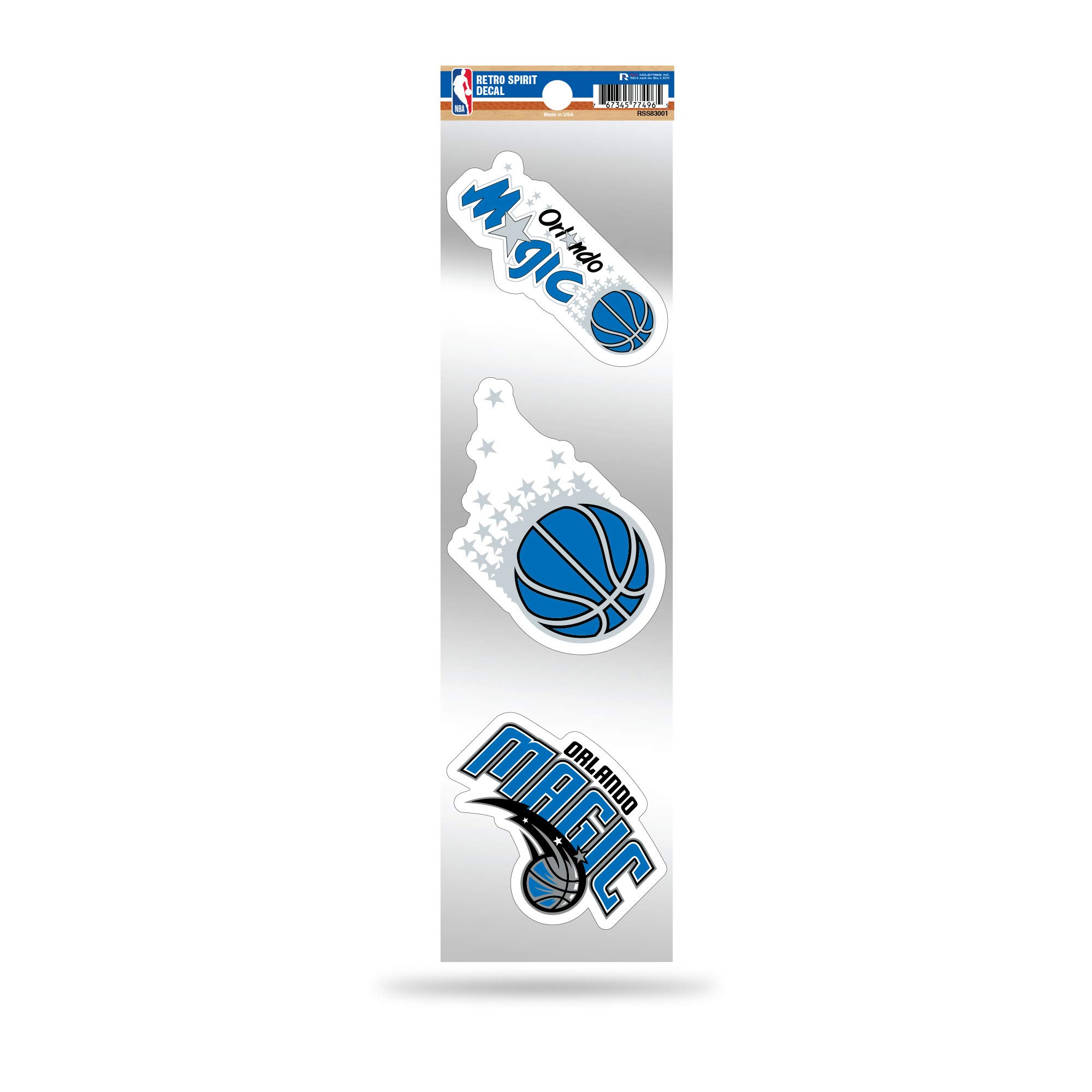 Rico Industries NBA Orlando Magic 3-Piece Retro Spirit Decals