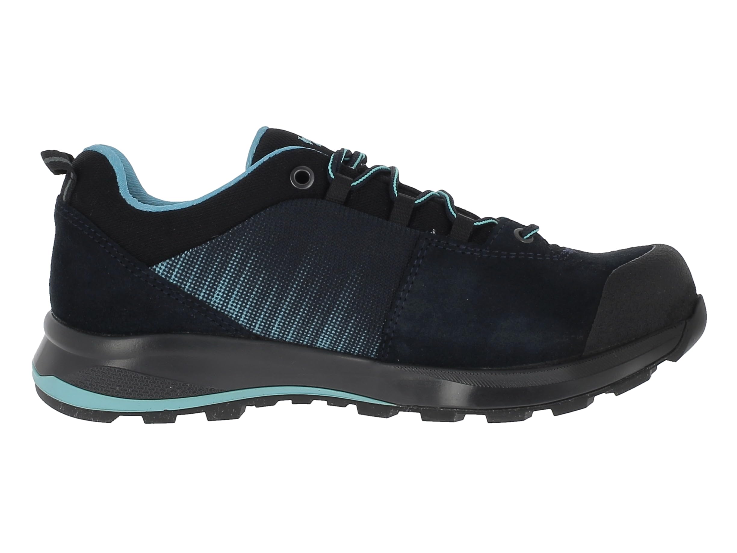 Hanwag Klarsby Low Bunion Lady GTX wasserdichte und breite Damen Wanderhalbschuhe speziell für Hallux Füße geeignet Navy/Sky EU 37,5