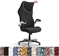 Vista 16 de PAULATO BY GA.I.CO. Funda elástica para silla de oficina y juegos, funda elástica para silla de escritorio para computadora con cremallera, fundas
