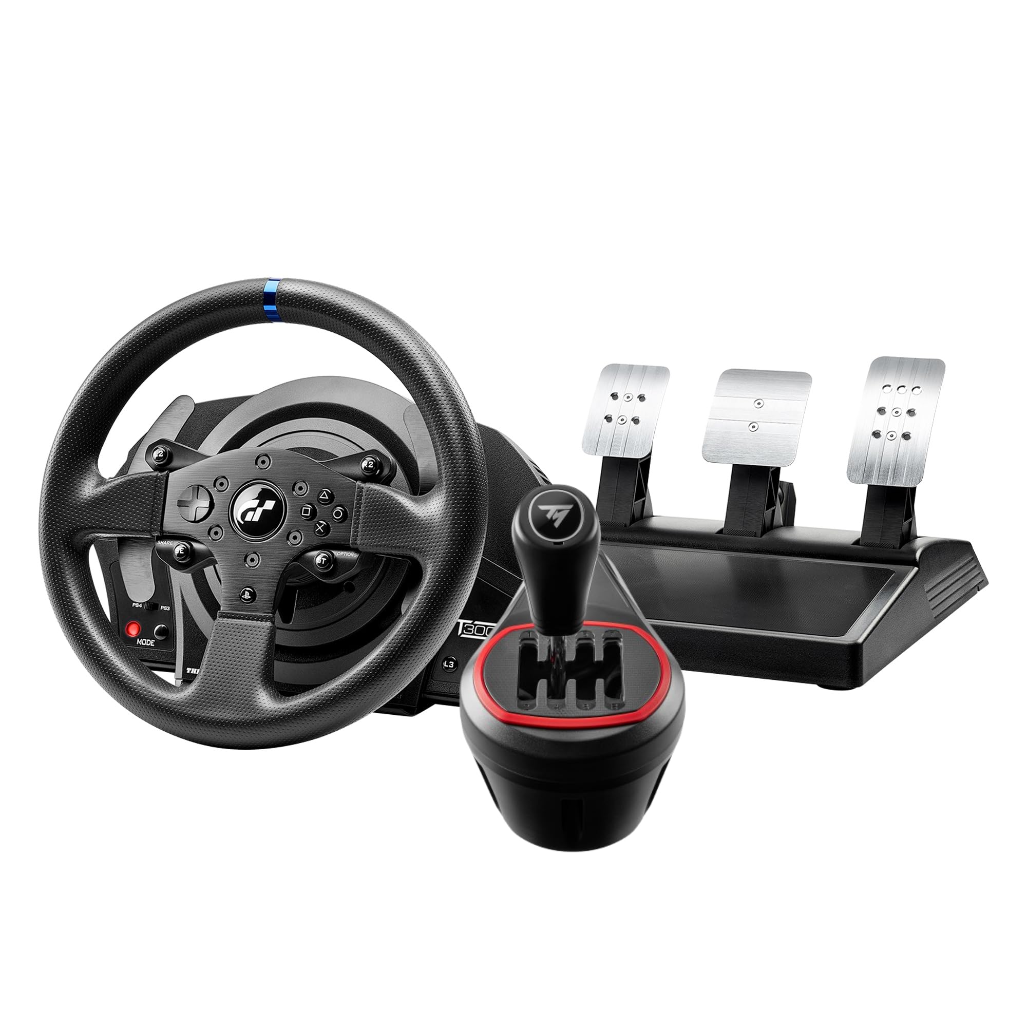 Thrustmaster T300RS GT + TH8S Shifter Bundle – Force-Feedback
