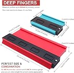 Relitec Contour Duplicateurs de jauge, Dupliquer de jauge de forme simple Contour, Modèle instantané pour les formes courbes et bizarres, Easy Master Outline Gauge Outil pour la coupe, ensemble de 2