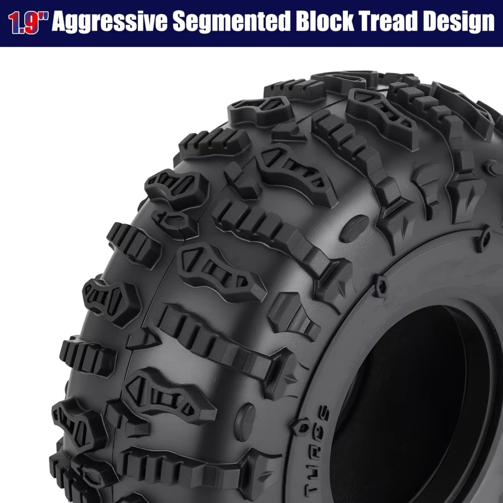 Neumáticos sobre Orugas 123Mm para Axial para SCX10 90046 1/10 RC