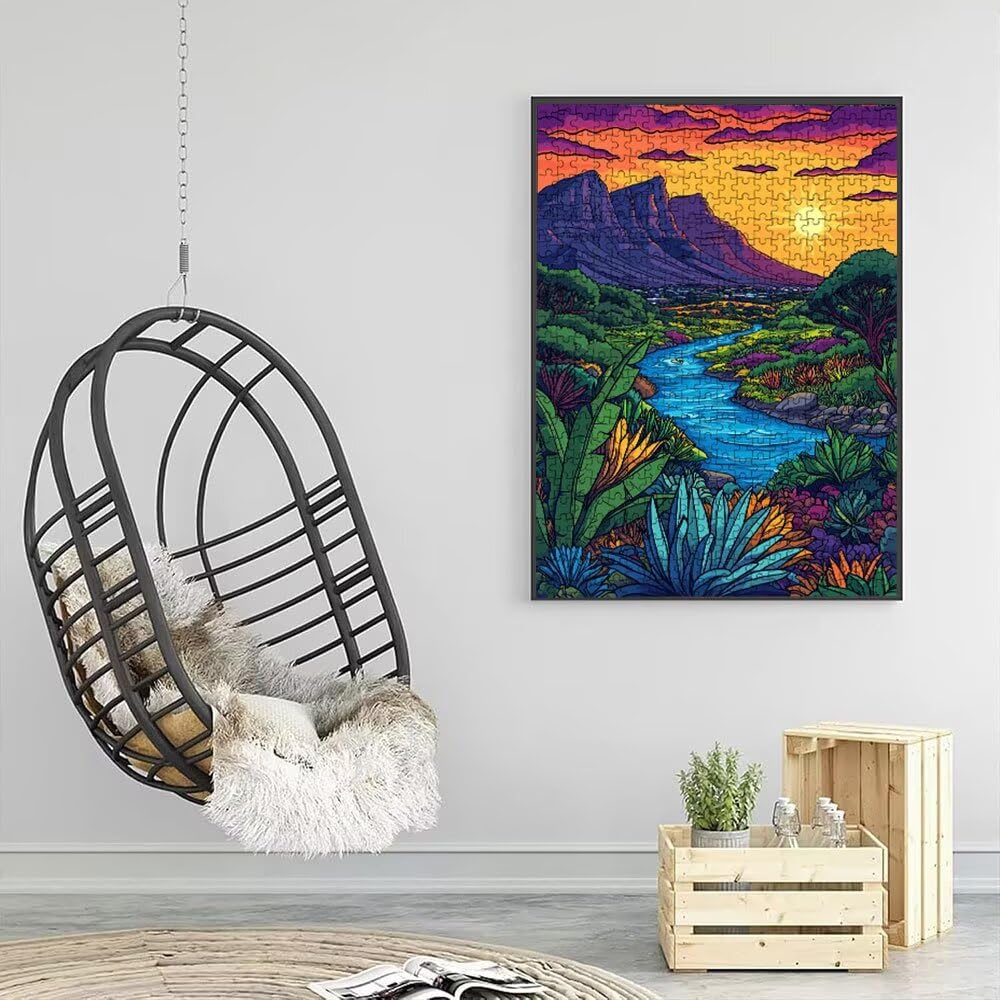 Puzzle 4000 Pezzi, Il Sole Del Deserto 3D Puzzle per Adulti Impegnativo, Educa Puzzles Artistico, Divertente E Stimolante Puzzles Decorativo per La Famiglia, Regalo e Decorazione Pareti DX0YL6-811