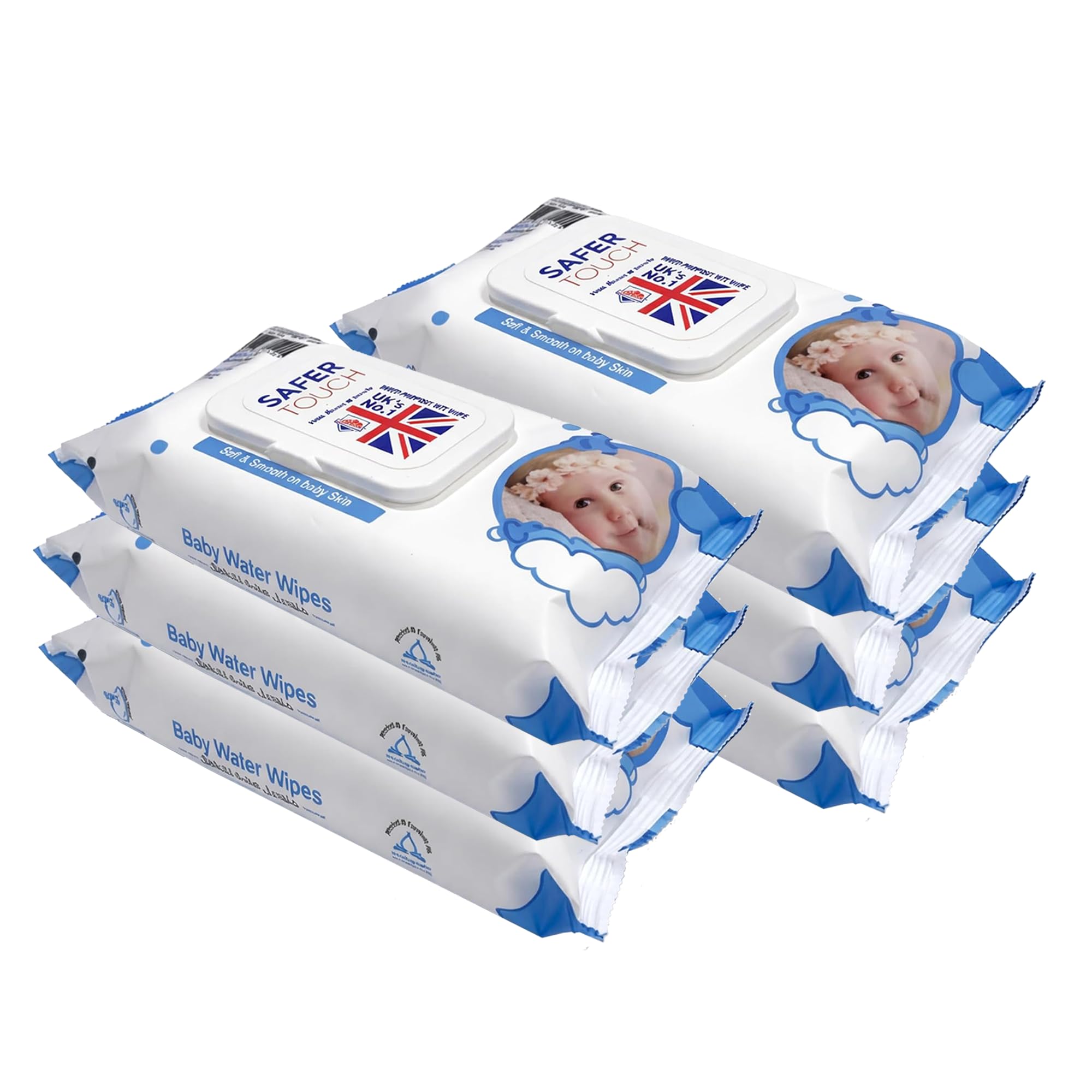 Meown Baby Water Wipes, 480 Baby Wipes (80 x 6 Packs) | Alcohol-Free & Fragrance-Free Baby Wet Wipes for Newborn & Sensitive Skin, Extra Gentle Cleaning Wipes and Face Wipes