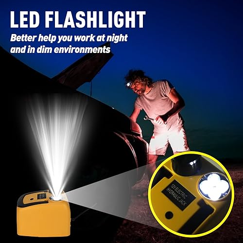 Miniatura 10 de FEANISIFEI Gato eléctrico para automóvil control remoto hidráulico inalámbrico 5 toneladas 12 V con pequeño gato de piso inalámbrico portátil para