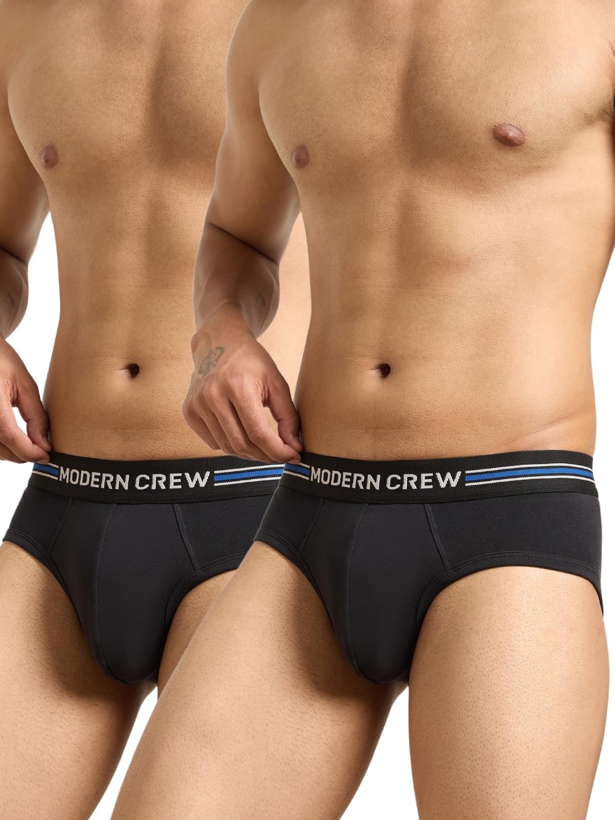 Modern Crew CoolSense Cotton Briefs for Men| Super Combed Cotton with Stretch, Stay 3 Degrees Cool & Fresh, Anti-Bacteri