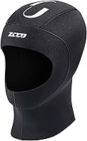 Vista 2 de Capucha de neopreno ZCCO para buceo de 3mm/5mm - Gorra duradera y elástica para esnórquel, kayak, surf, canoa y deportes acuáticos