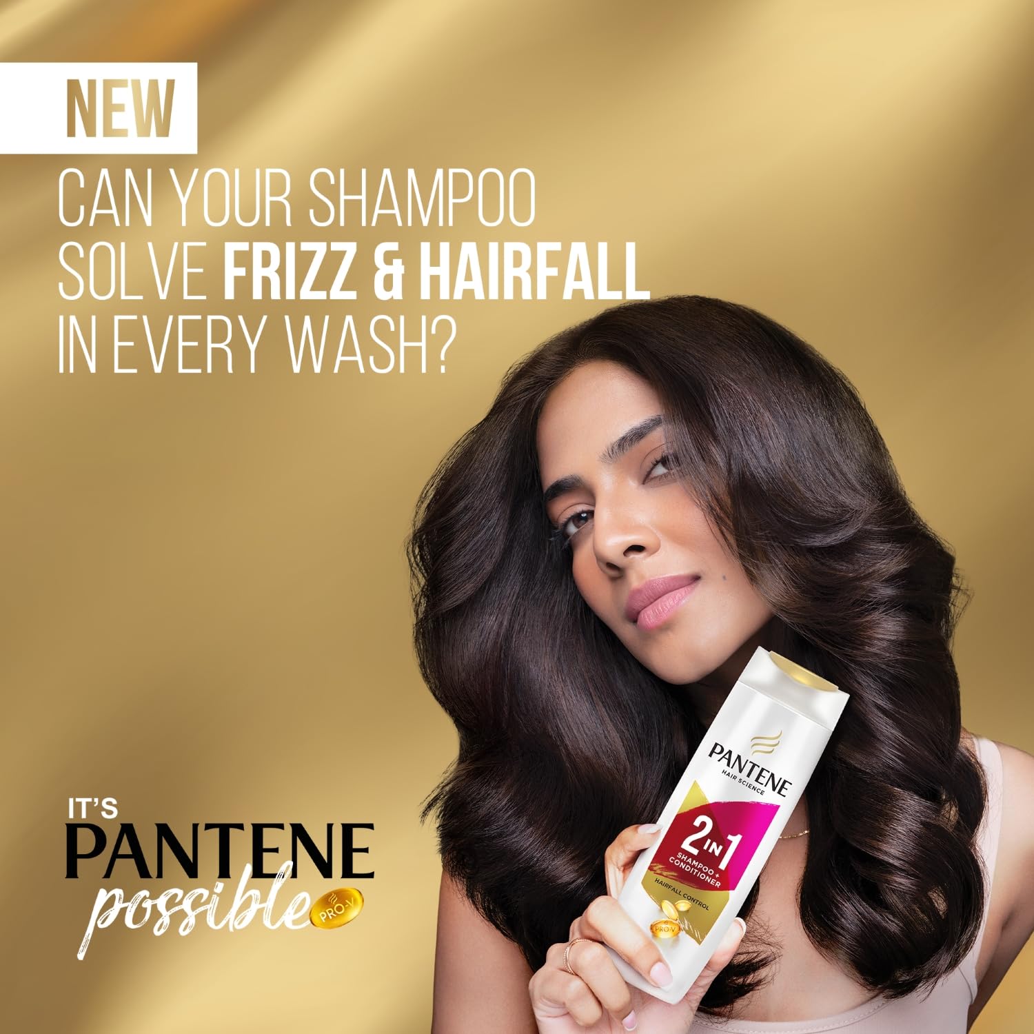 Pantene 2 in 1 Anti Hair Fall Shampoo + Conditioner, 340 ml