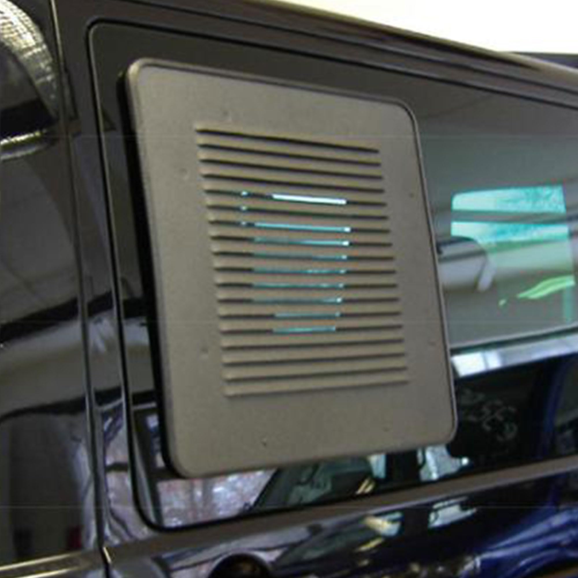 Carbest Rejilla de ventilación AirVent para VW T7 – Ventana deslizante derecha con mosquitero y protección contra la lluvia