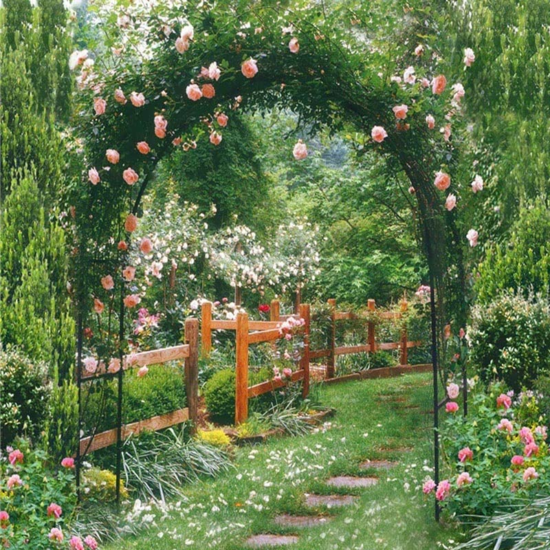 Garden Arch Arbor Metal Frame Archway Wide 120CM 140CM 160CM 180CM 200CM 240CM 280CM