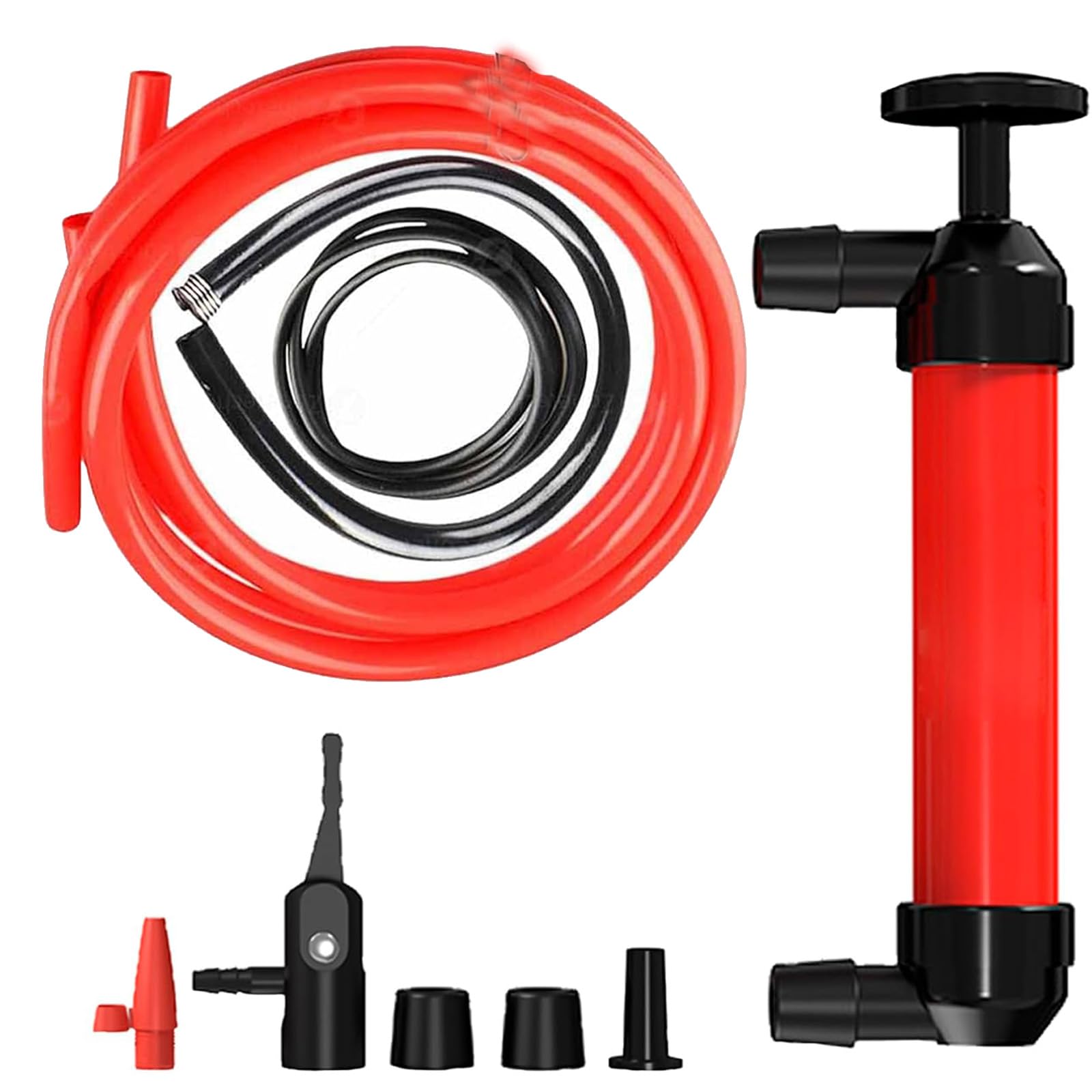 Herbst Handpumpe Wasser, PVC Kraftstoffpumpe Tragbare Luftpumpenhorn Ölabsaugpumpe für Kanister für Benzin Diesel Öl Wasser Boot Auto