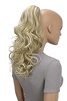 Vista 13 de CAISHA Extensiones de cola de caballo de 18 "voluminosas onduladas negro rojo mezcla PH38