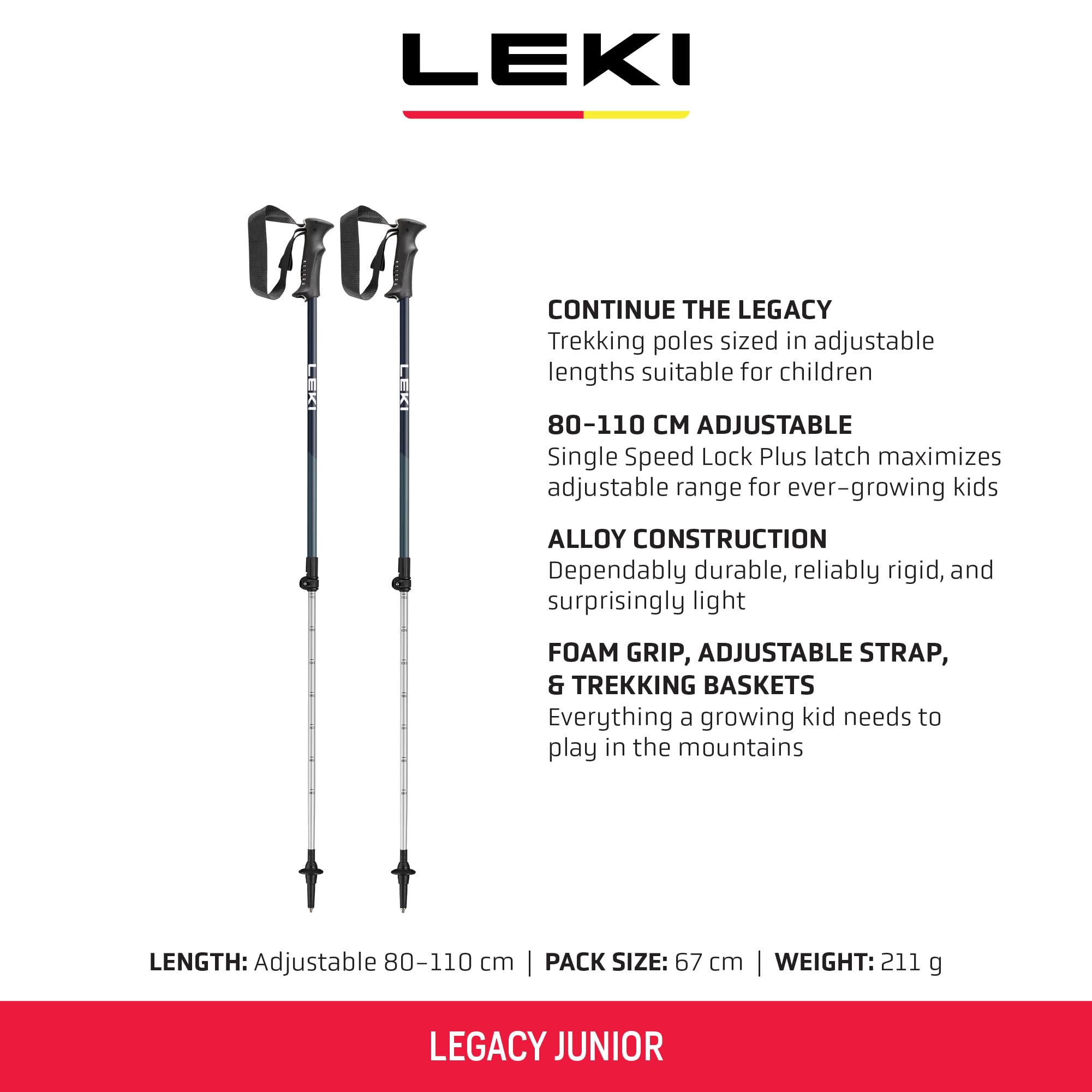 LEKI Legacy Junior Azul Azul
